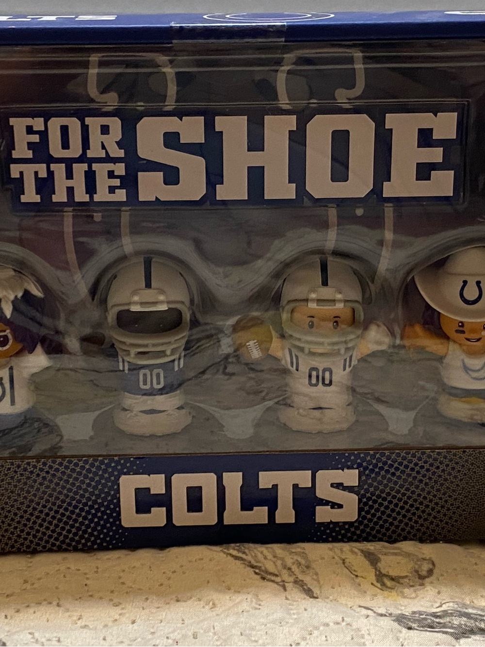 Fisher-Price Colts Blue and White Shoe Charms Set